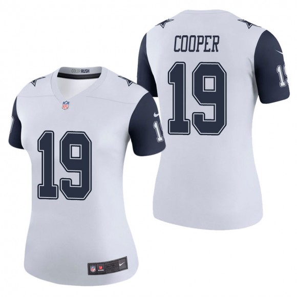 Women's Dallas Cowboys Amari Cooper White Color Rush Legend Jersey