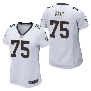 Women's New Orleans Saints Andrus Peat White Game Jersey