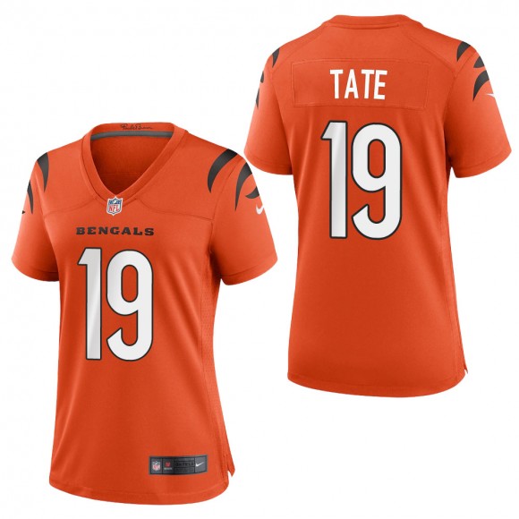 Women's Cincinnati Bengals Auden Tate Orange 2021 Game Jersey