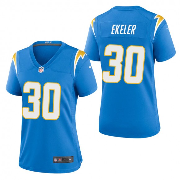 Women's Los Angeles Chargers Austin Ekeler Powder Blue Game Jersey