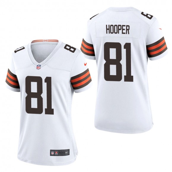 Women's Cleveland Browns Austin Hooper White Game Jersey