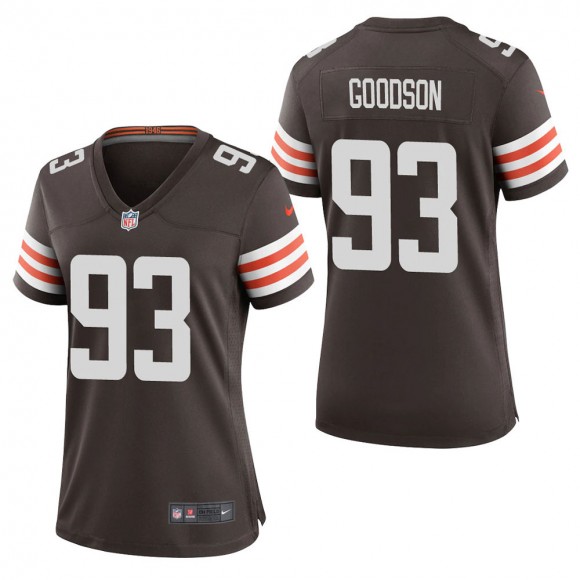 Women's Cleveland Browns B.J. Goodson Brown Game Jersey