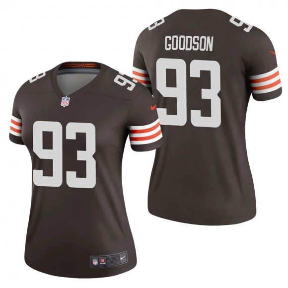 Women's Cleveland Browns B.J. Goodson Brown Legend Jersey