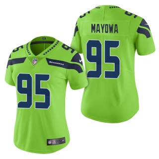 Women's Seattle Seahawks Benson Mayowa Green Color Rush Limited Jersey