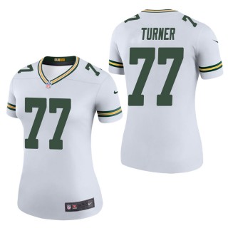 Women's Green Bay Packers Billy Turner White Color Rush Legend Jersey