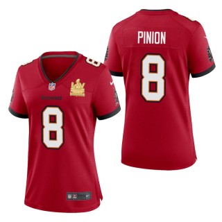 Women's Tampa Bay Buccaneers Bradley Pinion Red Super Bowl LV Champions Jersey