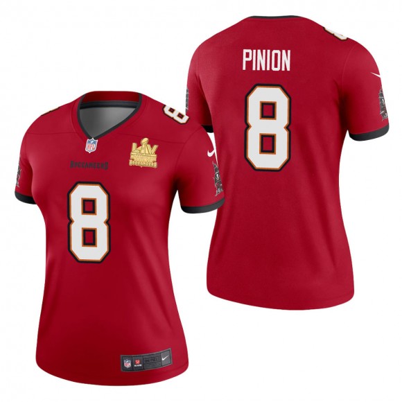 Women's Tampa Bay Buccaneers Bradley Pinion Red Super Bowl LV Champions Jersey