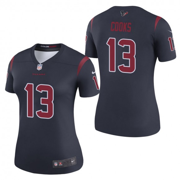 Women's Houston Texans Brandin Cooks Navy Color Rush Legend Jersey