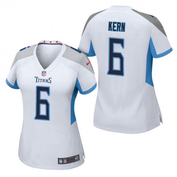 Women's Tennessee Titans Brett Kern White Game Jersey