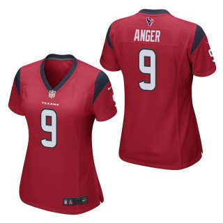 Women's Houston Texans Bryan Anger Red Game Jersey