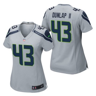 Women's Seattle Seahawks Carlos Dunlap II Gray Game Jersey