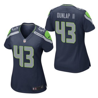 Women's Seattle Seahawks Carlos Dunlap II Navy Game Jersey