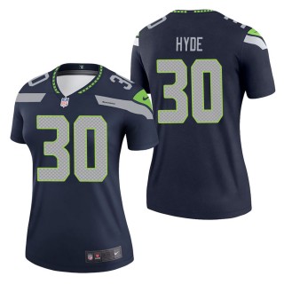 Women's Seattle Seahawks Carlos Hyde Navy Legend Jersey