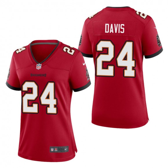 Women's Tampa Bay Buccaneers Carlton Davis Red Game Jersey