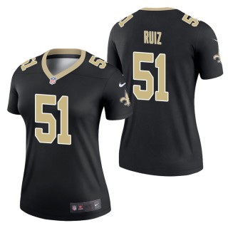 Women's New Orleans Saints Cesar Ruiz Black Legend Jersey