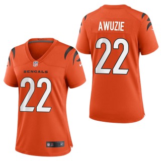 Women's Cincinnati Bengals Chidobe Awuzie Orange 2021 Game Jersey