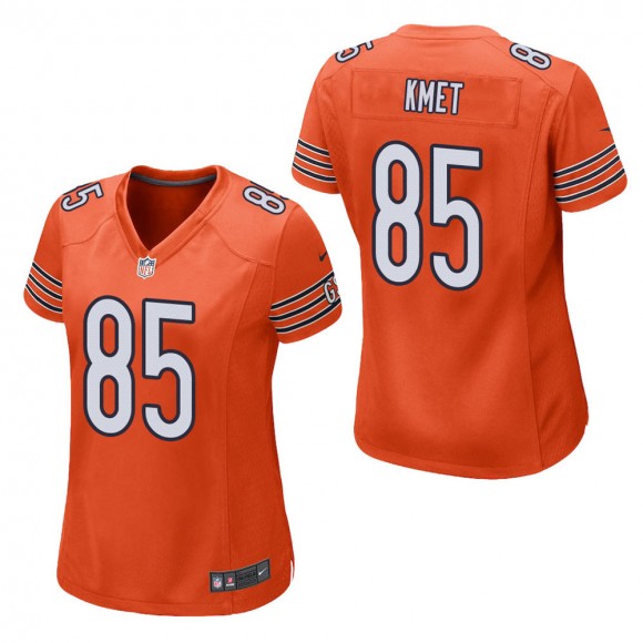 Women's Chicago Bears Cole Kmet Orange Alternate Game Jersey