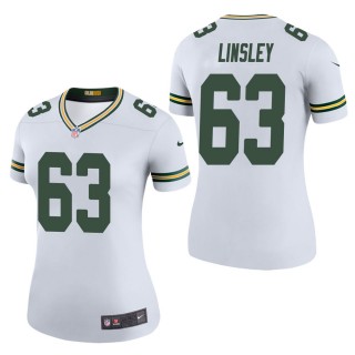 Women's Green Bay Packers Corey Linsley White Color Rush Legend Jersey