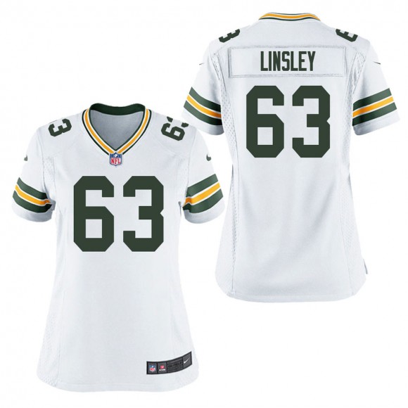 Women's Green Bay Packers Corey Linsley White Game Jersey