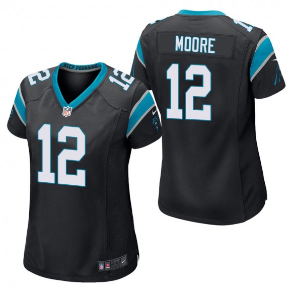 Women's Carolina Panthers D.J. Moore Black Game Jersey