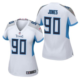 Women's Tennessee Titans DaQuan Jones White Game Jersey