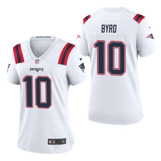 Women's New England Patriots Damiere Byrd White Game Jersey