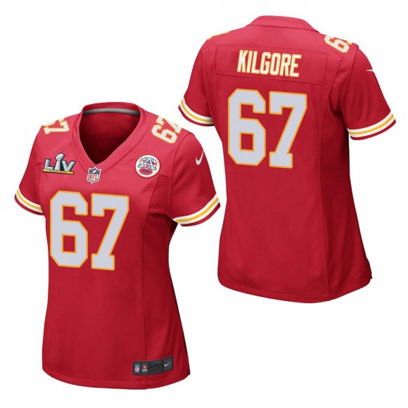 Women's Kansas City Chiefs Daniel Kilgore Red Super Bowl LV Jersey