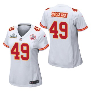 Women's Kansas City Chiefs Daniel Sorensen White Super Bowl LV Jersey