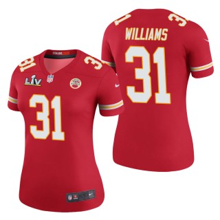 Women's Kansas City Chiefs Darrel Williams Red Super Bowl LV Jersey