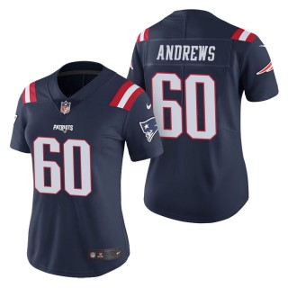 Women's New England Patriots David Andrews Navy Color Rush Limited Jersey