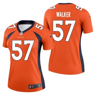 Women's Denver Broncos DeMarcus Walker Orange Legend Jersey