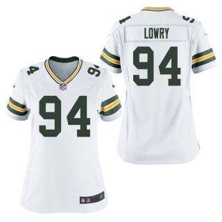 Women's Green Bay Packers Dean Lowry White Game Jersey