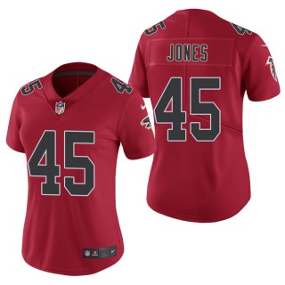 Women's Atlanta Falcons Deion Jones Red Color Rush Limited Jersey