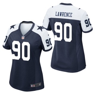 Women's Dallas Cowboys Demarcus Lawrence Navy Alternate Game Jersey