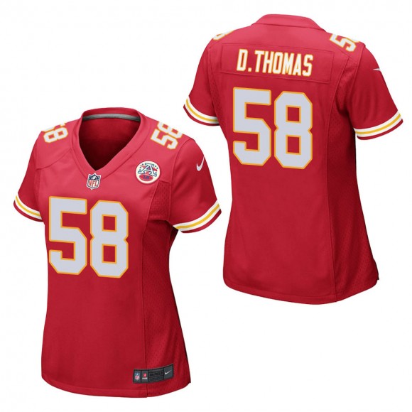 Women's Kansas City Chiefs Derrick Thomas Red Game Jersey