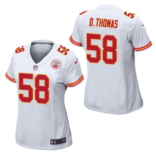 Women's Kansas City Chiefs Derrick Thomas White Game Jersey