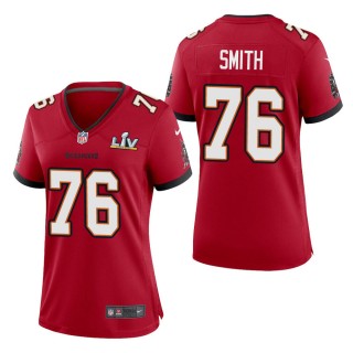 Women's Tampa Bay Buccaneers Donovan Smith Red Super Bowl LV Jersey