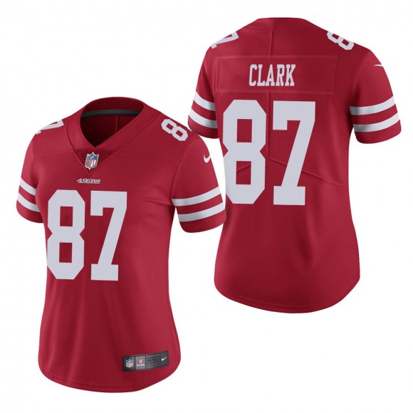 Women's San Francisco 49ers Dwight Clark Scarlet Vapor Untouchable Limited Jersey