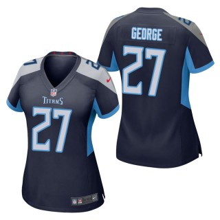 Women's Tennessee Titans Eddie George Navy Game Jersey