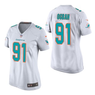 Women's Miami Dolphins Emmanuel Ogbah White Game Jersey