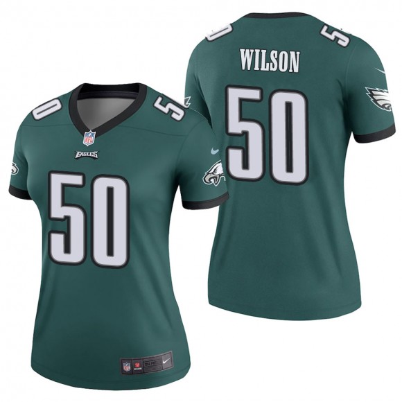 Women's Philadelphia Eagles Eric Wilson Green Legend Jersey