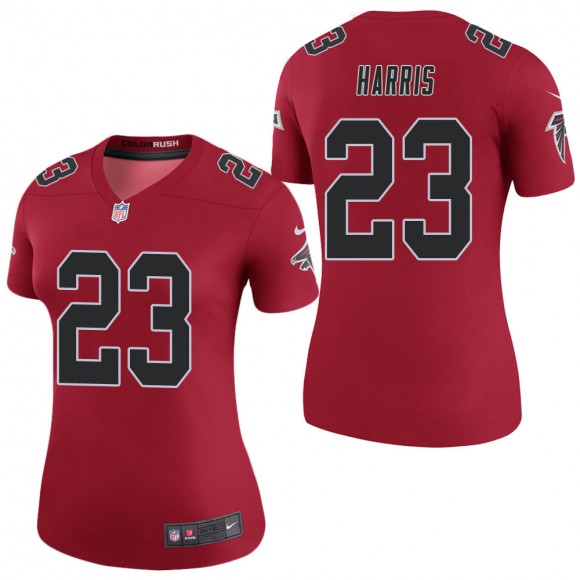 Women's Atlanta Falcons Erik Harris Red Color Rush Legend Jersey