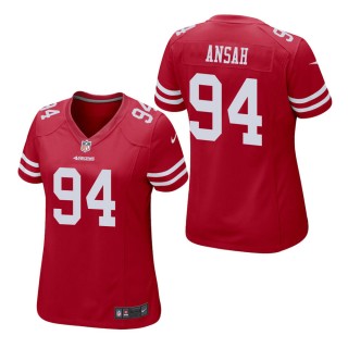 Women's San Francisco 49ers Ezekiel Ansah Scarlet Game Jersey