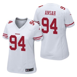 Women's San Francisco 49ers Ezekiel Ansah White Game Jersey