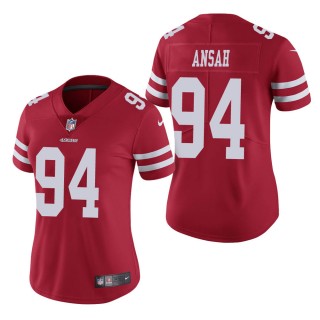 Women's San Francisco 49ers Ezekiel Ansah Scarlet Vapor Untouchable Limited Jersey
