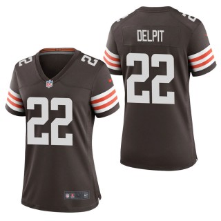 Women's Cleveland Browns Grant Delpit Brown Game Jersey