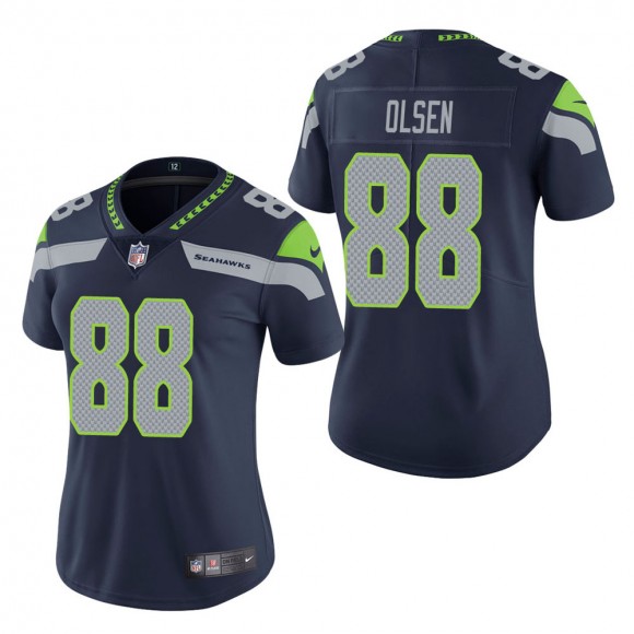 Women's Seattle Seahawks Greg Olsen Navy Vapor Untouchable Limited Jersey