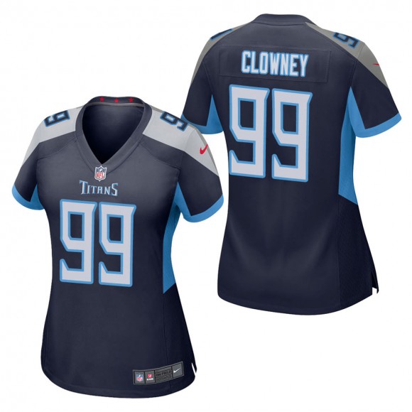 Women's Tennessee Titans Jadeveon Clowney Navy Game Jersey