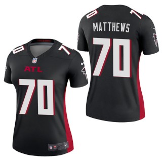 Women's Atlanta Falcons Jake Matthews Black Legend Jersey