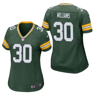 Women's Green Bay Packers Jamaal Williams Green Game Jersey